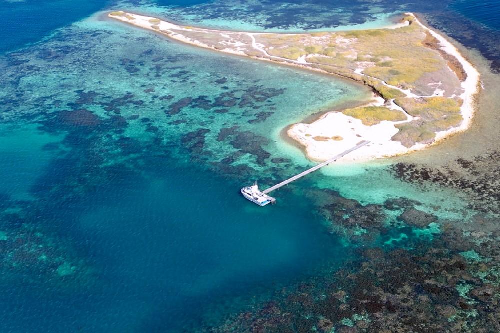 Aerial view of Beacon Island, WA