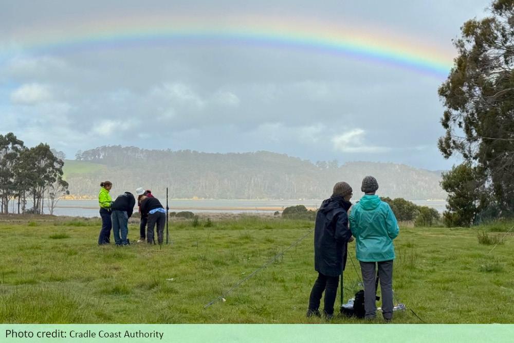 Call Trackers workshop monitoring the bird species at Mersey River Estuary.